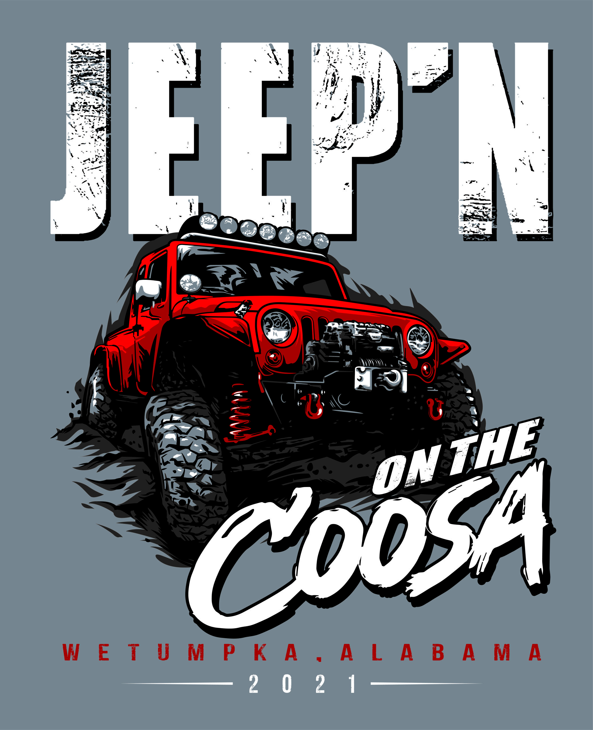 Jeeping on the Coosa Artwork
